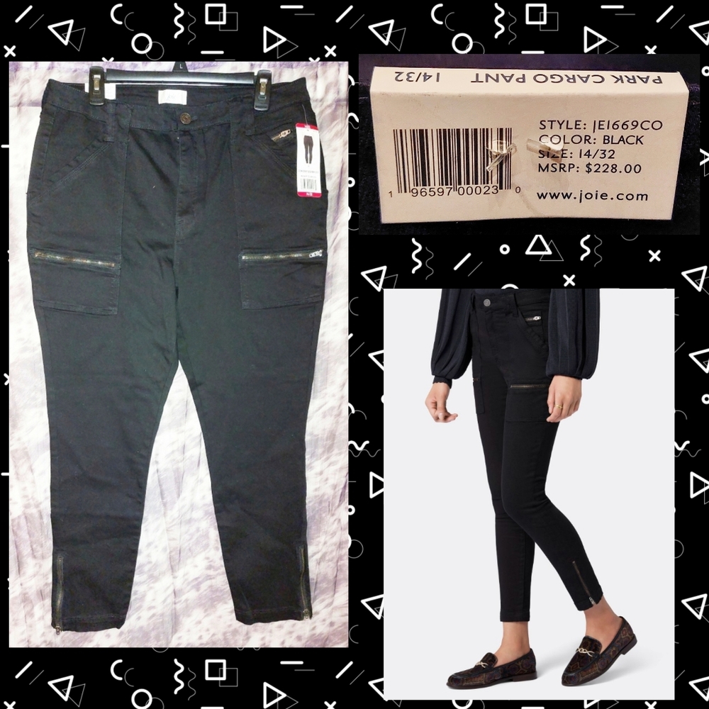 Joie brand Caviar Black High Rise Park Skinny Pants Sz 14/32